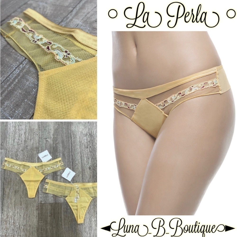 🆕▪️La Perla▪️Italian Luxury Lingerie▪️Yellow Paisley Thong▪️